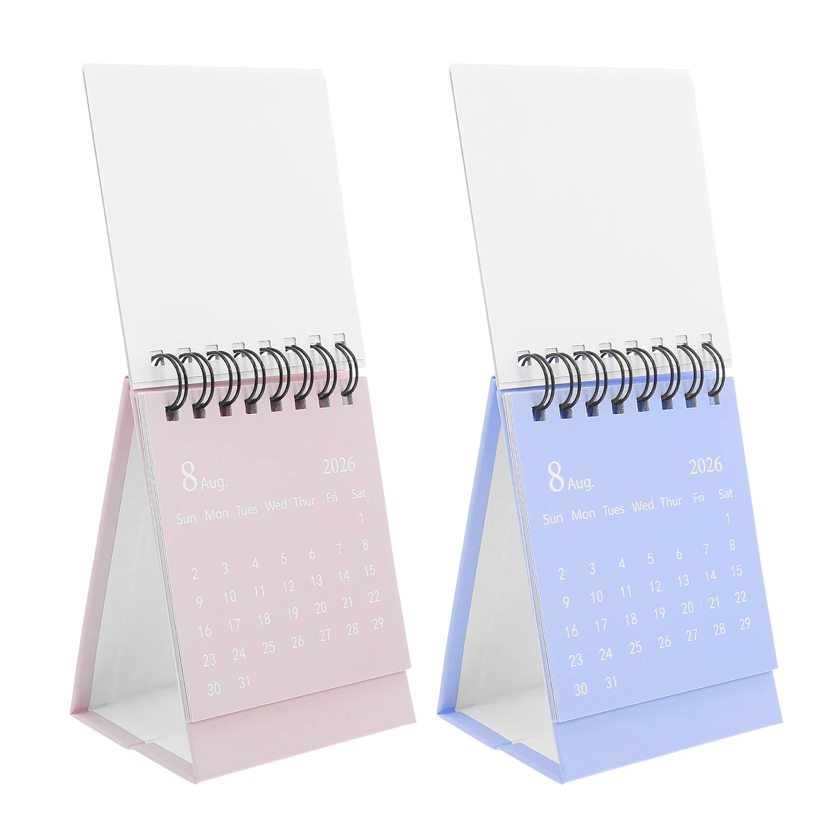 

2 шт. мини-стол 2026 стоячий флип-настольный ежемесячный планировщик для офиса и дома, организация, управление временем, компактный компактный