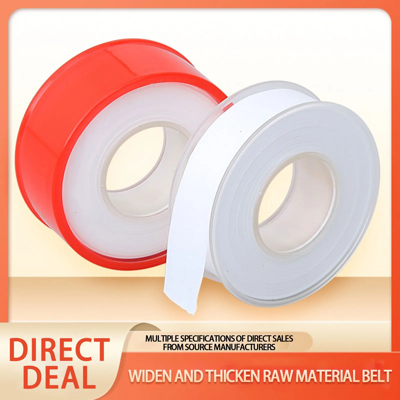 Sealant Tape Plumber Tape Durable Compatible Easy to Adhere for Plumbers Squeak