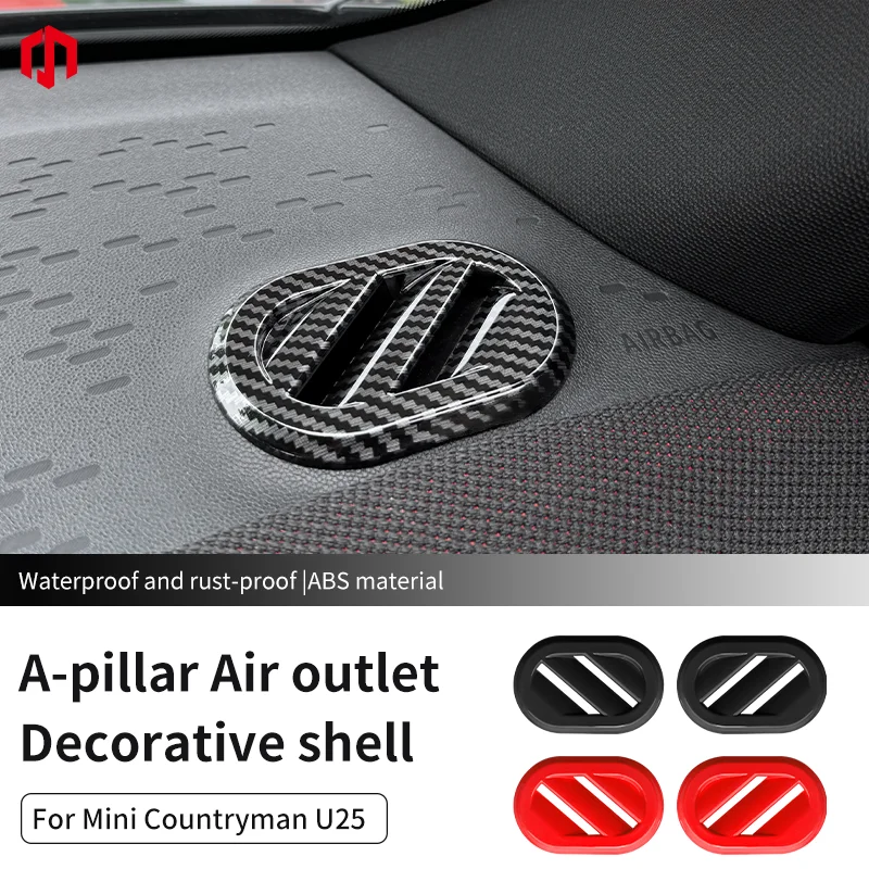 

Dashboard AC Air Conditioning Outlet Vents Frame Cover Trim For Mini Countryman U25 2024 2025 Car Interior Accessories
