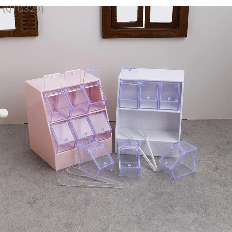 【No】 Espositore per caramelle in miniatura 1:12 |   Armadietto in legno con cassetti rimovibili per supermercato di case delle bambole