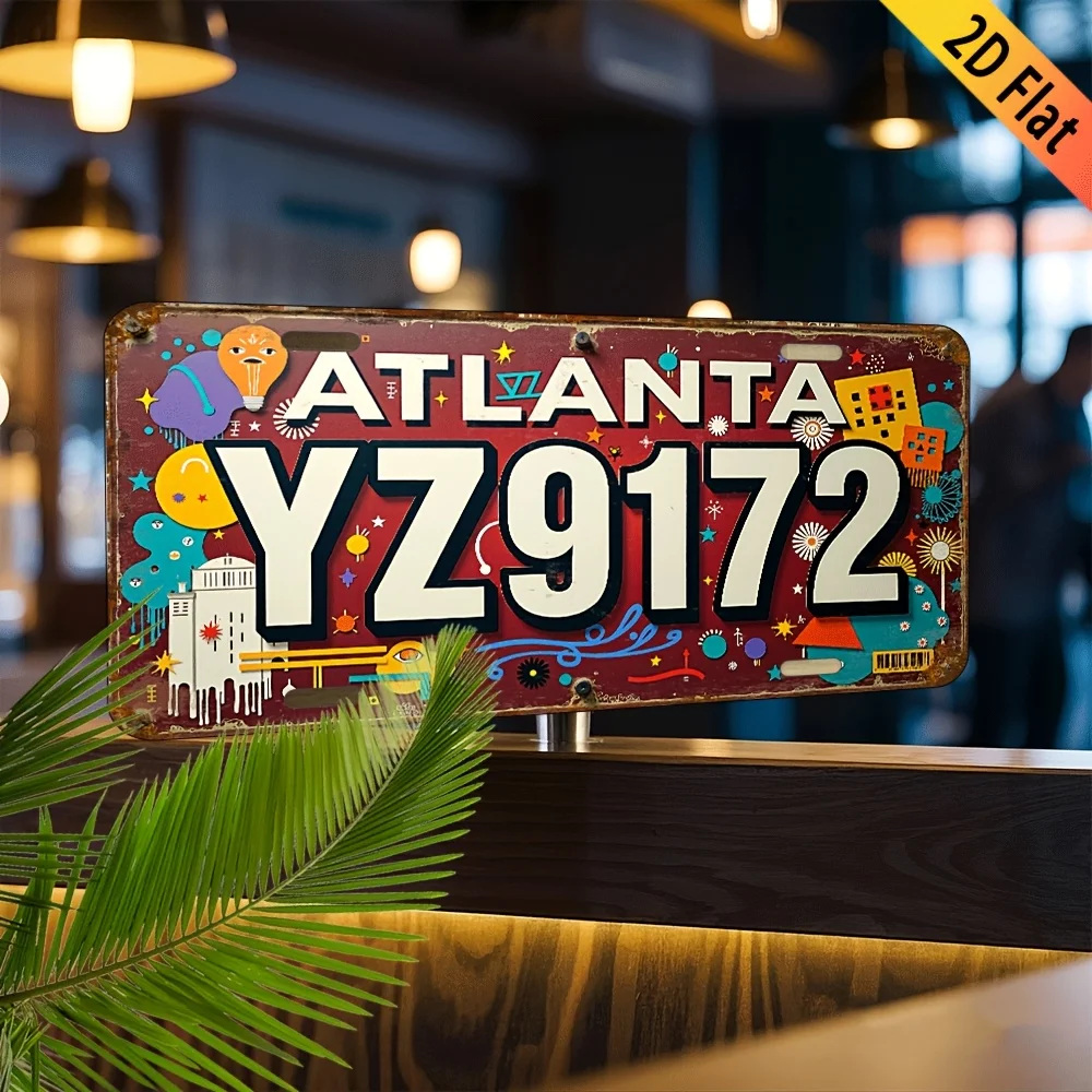 2D Flat, 1pc Classic Vintage Sign Wall Decoration Rustic Cafe Bar Home Hanging Indoor and Outdoor Dual Purpose Decorative
