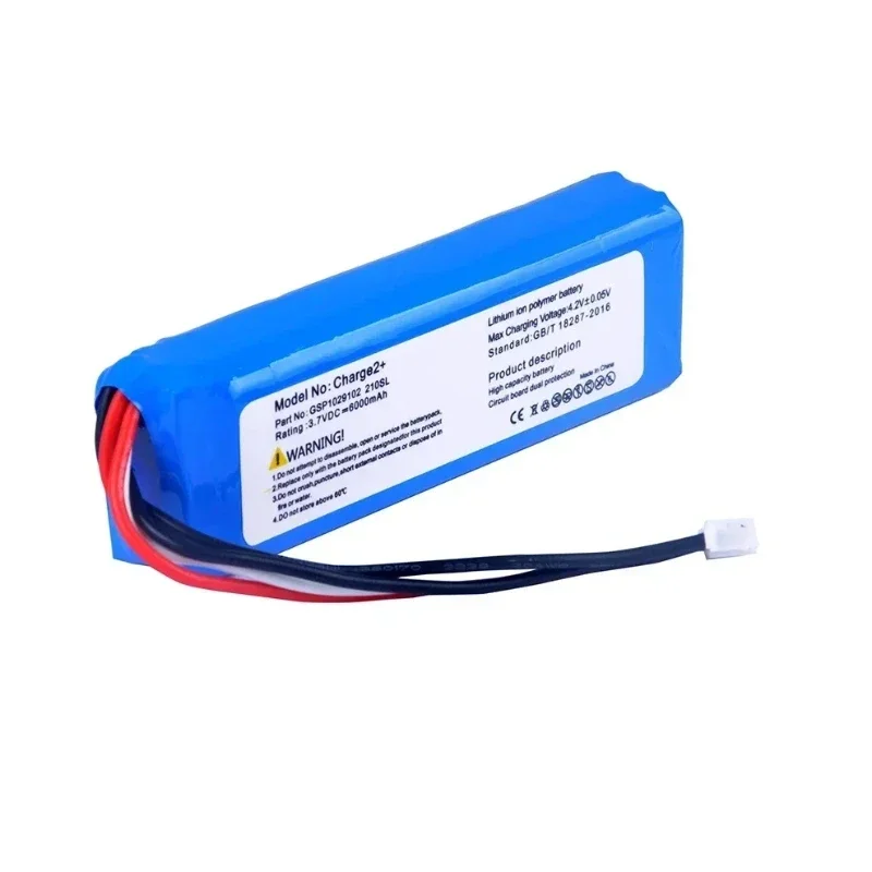 6000mAh Charge 2plus/210SL vervangende batterij voor JBL GSP1029102 audiobatterij