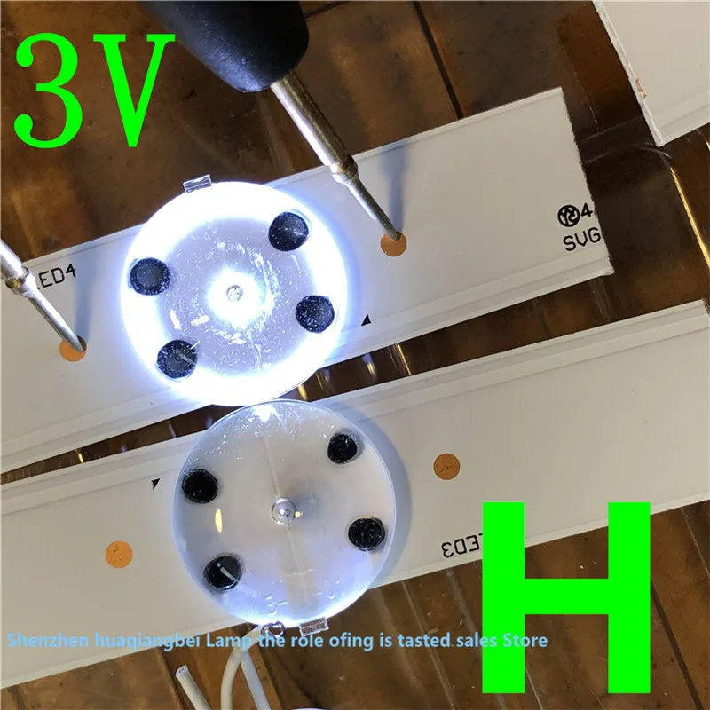 FOR 100%NEW 3v 6V SMD Lamp Beads with Optical Lens Fliter for LED TV Repair  Konka A49U M49U LED49G9200U LED49X2700B35020878