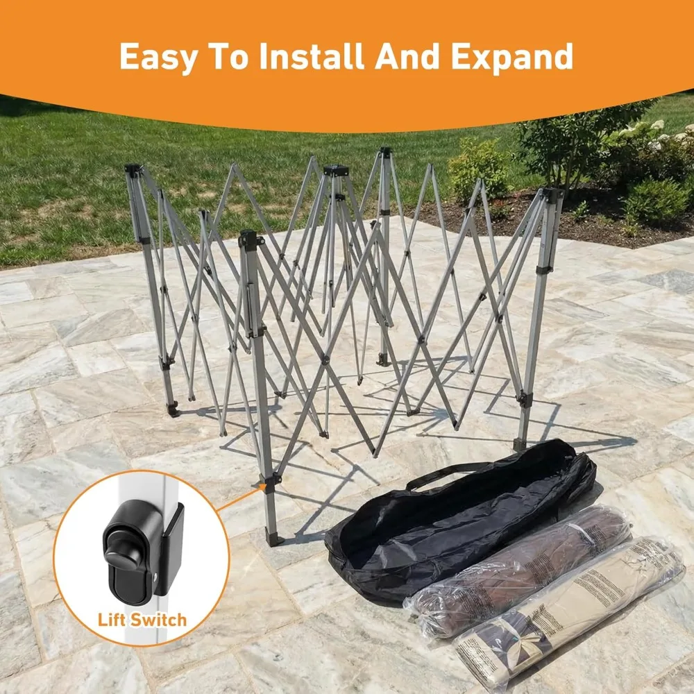 

Складной шатер-беседка 11'x11', уличный тент с двойной вентилируемой крышей, водонепроницаемый, с защитой от УФ-излучения, на заказ