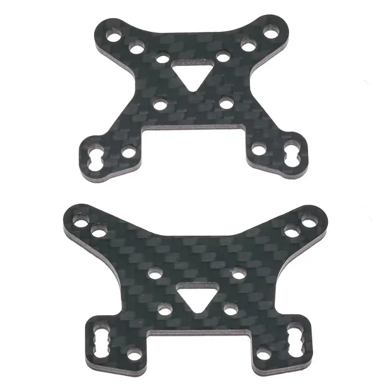 For LEILALUO AM-X12 Carbon Fiber Front Rear Shock Tower Plate 1/12 RC Car Upgrade Parts Accessories