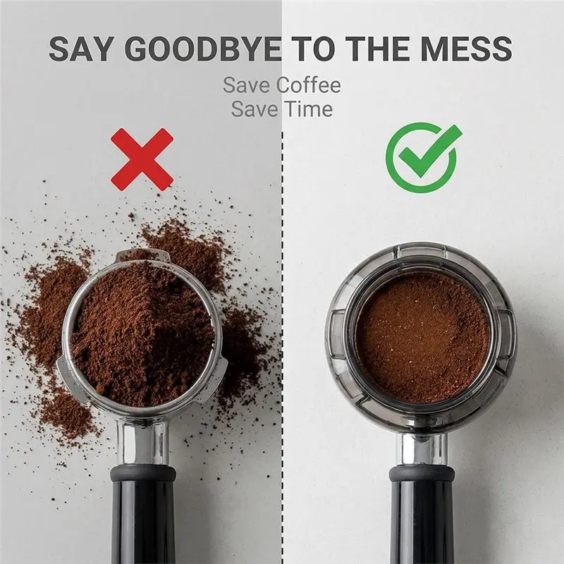 WDT Espresso Dosing Funnel 54Mm For Breville Machines Touch BES880 BES881 BES878 Bambino BES450 BES500 Distribution Tool
