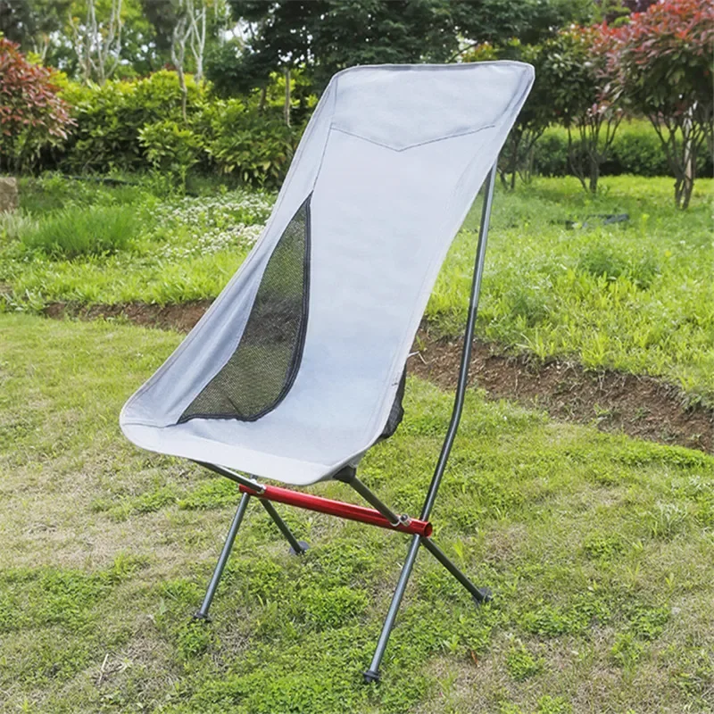 Ultralight Folding Chair Outdoor Portable Camping Chair High Load Aluminiu Alloy Moon Chairs For Picnic BBQ Garden Beach Seat