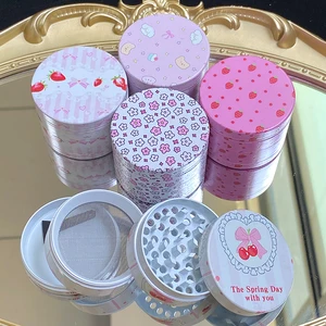 مطحنة مطحنة وردية كسارة التوابل ، اكسسوارات التدخين ، هدية جرلي ، هدية عيد ميلاد ، 40 مم ، 50 مم ، 1 قطعة أفضل 10 طقم ماريجوانا وردية مبيعا - رقم 3