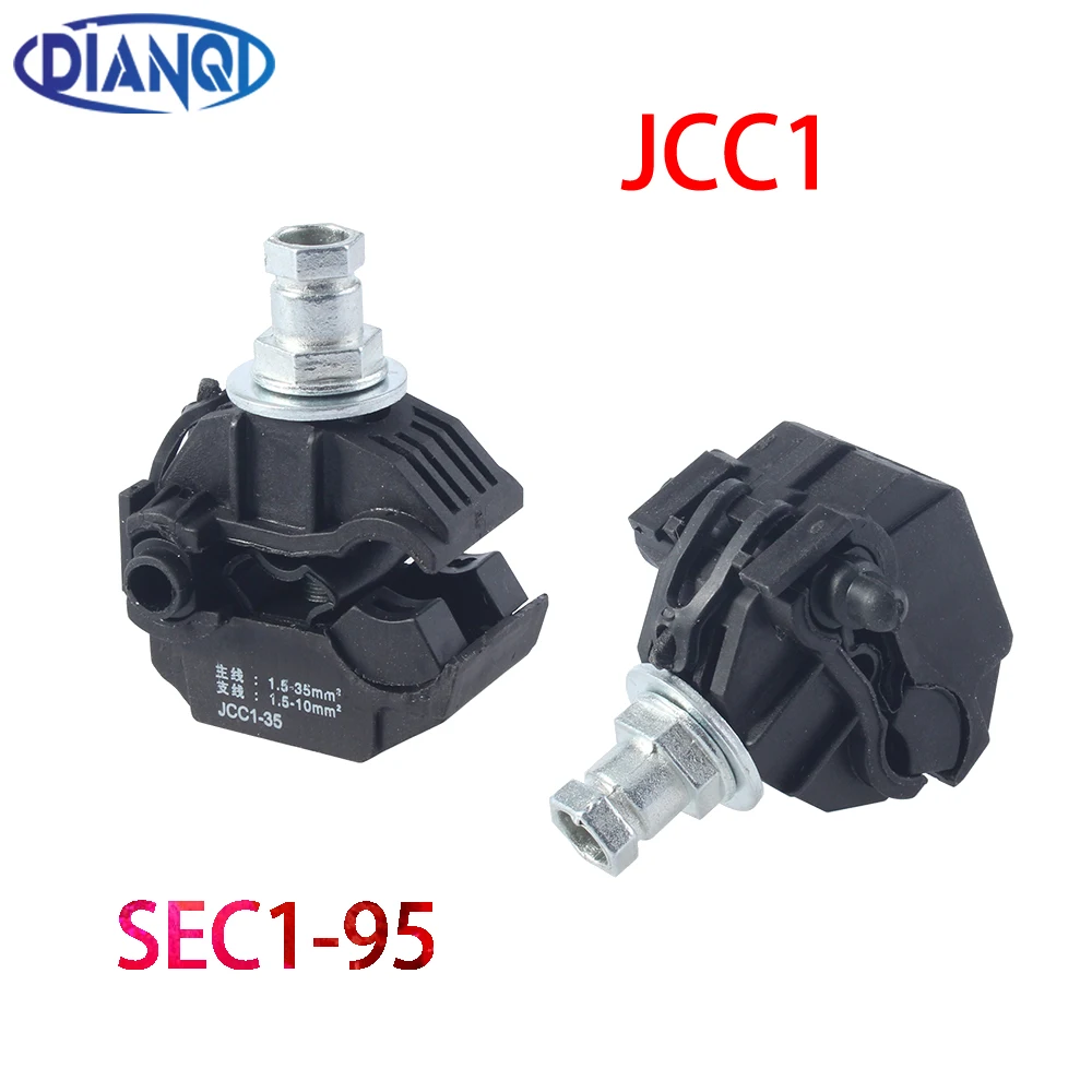 1pc SEC1-95 Insulation Piercing Connector Insulation Connector Main Line Section 16-95mm2,Branch Section 1.5-10mm2