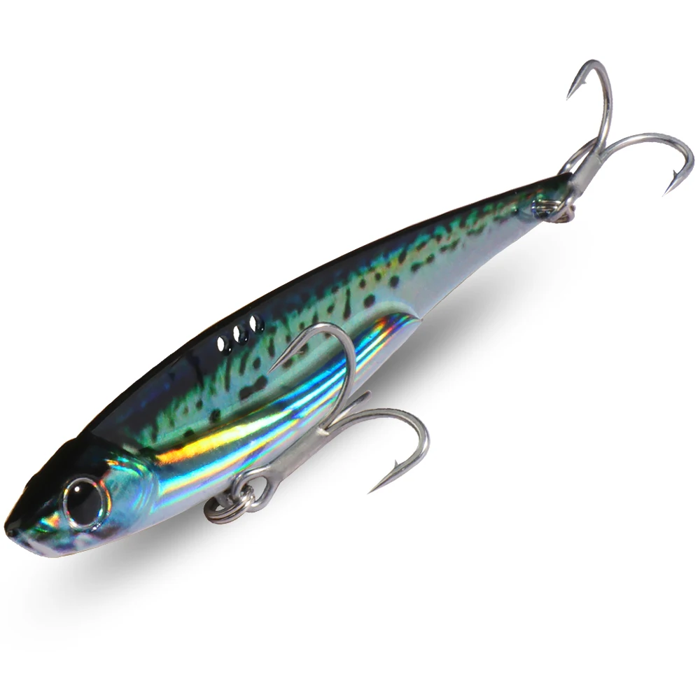 Gobait Vib Angel köder 20g 25g 30g Metall Jig sinkende Klinge Haken Spinner Löffel gegossen Vibration Kohlenstoffs tahl Tackle harten Köder