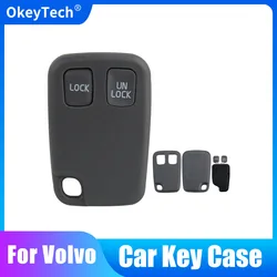 OkeyTech 2 Buttons Keyless Entry Remote Car Key Cover Case Fob Replacement Shell for Volvo S40 S60 S70 S80 V40 V70 XC90 XC70