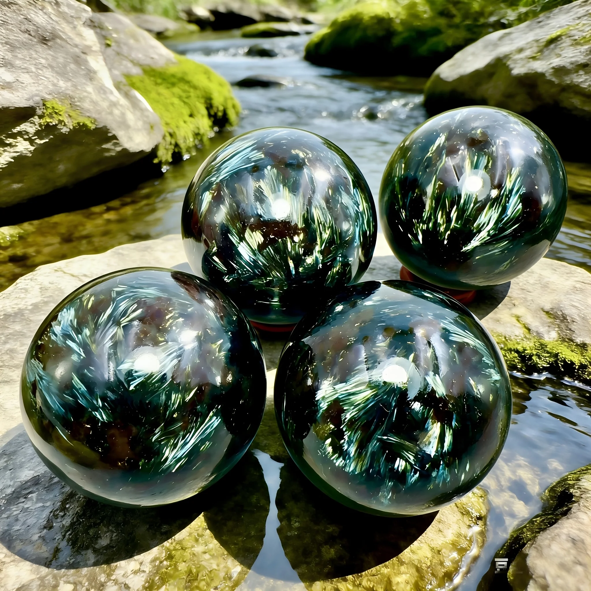 Natural Blue Astrophyllite Sphere 5-8cm Rare Crystal Ball Polished Stone Healing Feng Shui Home
