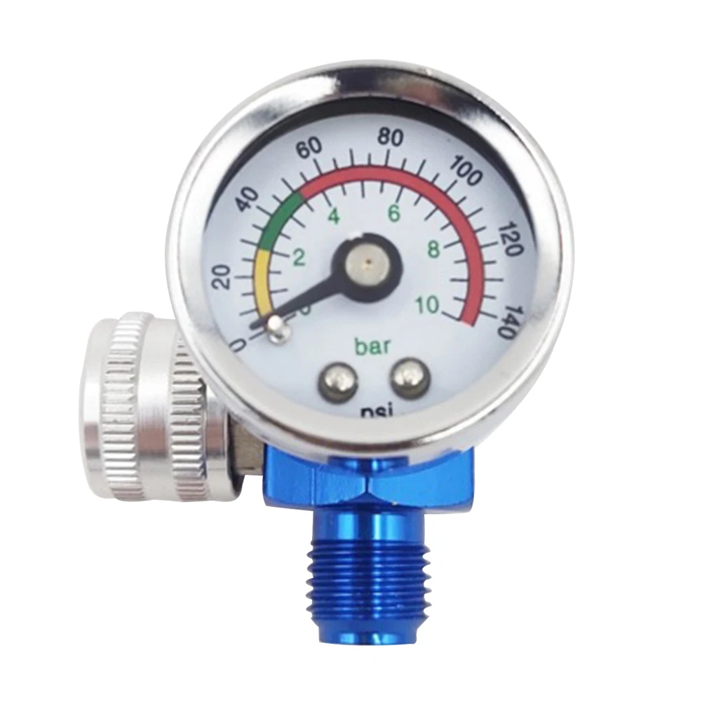 G1/4 inch Spray Gun Adjust Air Pressure Regulator Gauge Pneumatic Accessories