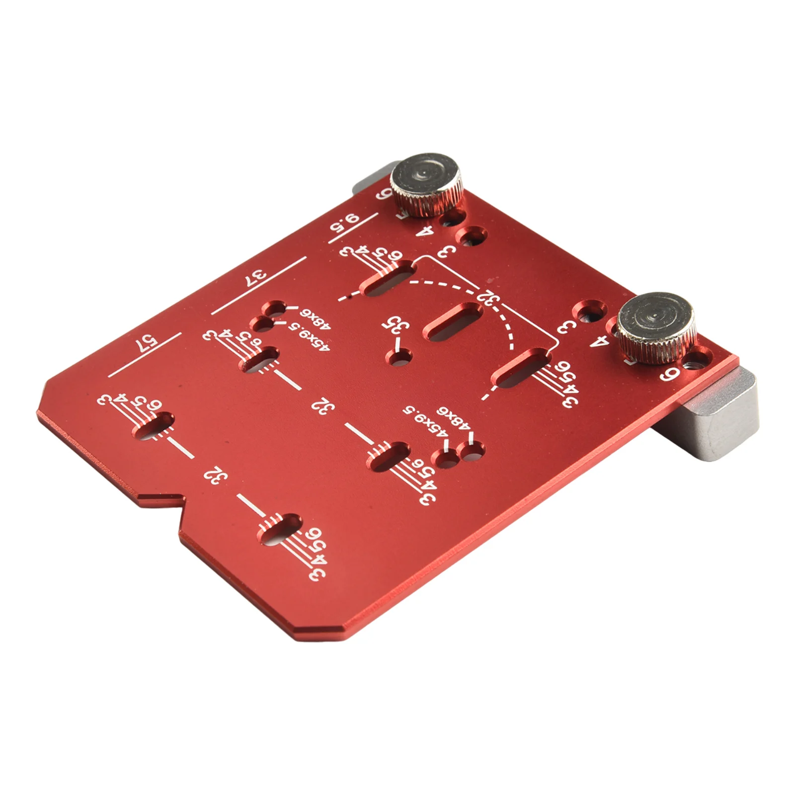 35mm Woodworking Hinge Hole Opener Punch Tool Locator Limiting Frame Mounting 3.35*3.15*0.47 Inches For Woodworking Punching