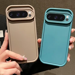 For Google Pixel 10 9 Pro XL 10 Pro 9A 8A 7A Case Shockproof Solid Color Soft TPU Silicone Phone Back Cover For Pixel 7 9 8 Pro