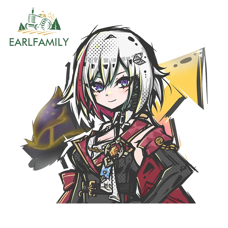 

EARLFAMILY 13cm X 12.4cm for Topaz Cute Peek Car Stickers Simple Creative Decals Waterproof Surfboard Graffiti Decor Car Goods