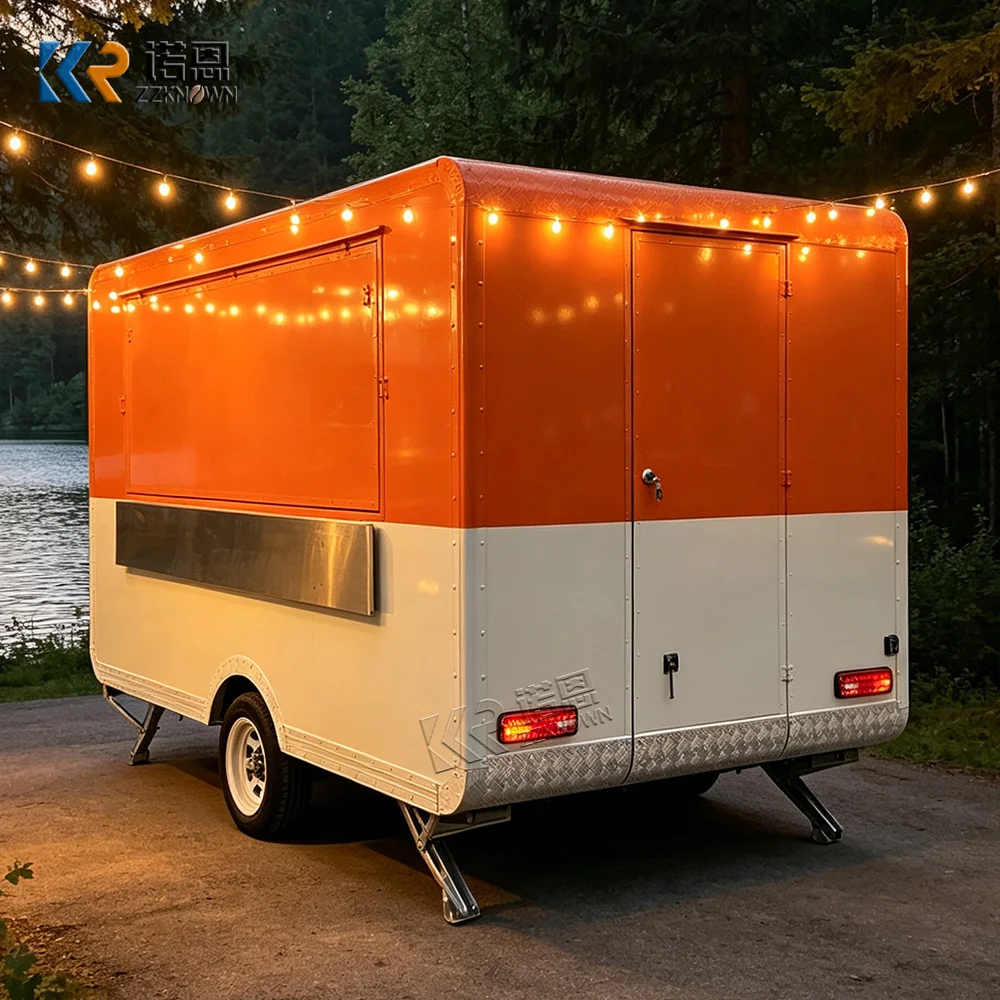 Food Concession Trailer Commercial Mobile Kiosk for Pop-up Cafe Farmers Market & Short Term Rental
