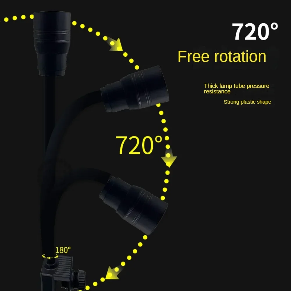 Imagem -03 - Impermeável Led Aquarium Lamp Fish Tank Spotlight Sul-americana Focando Ornamental Water Plant Lamp Switching Clip Cores