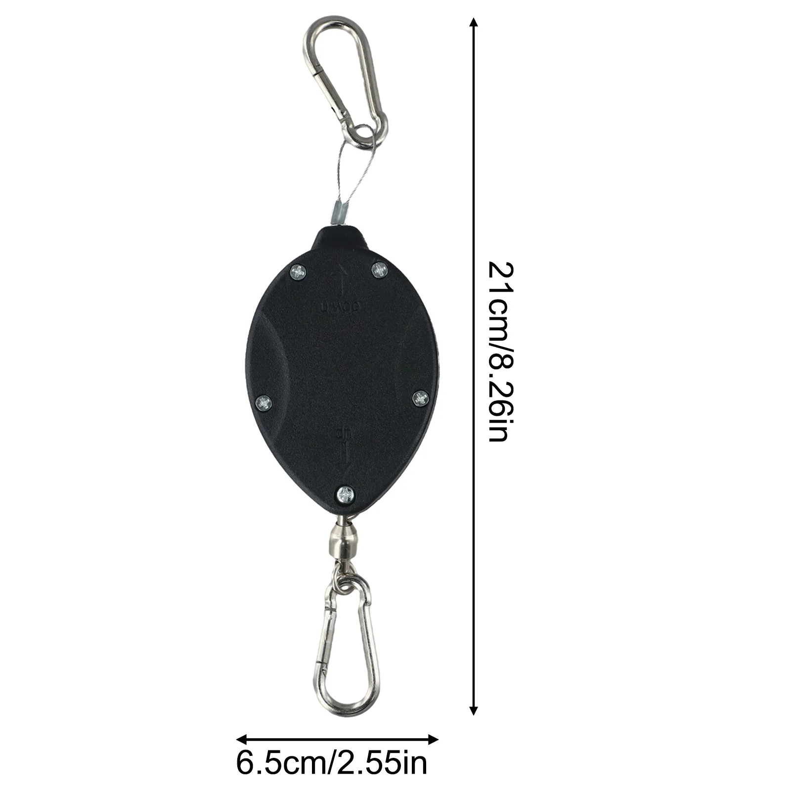 

2PCS Plant Pulleys Featuring Auto Raise Pull Down and Adjustable Hooks for Hanging Plants Garden Pots Bird Feeders Wind Chimes