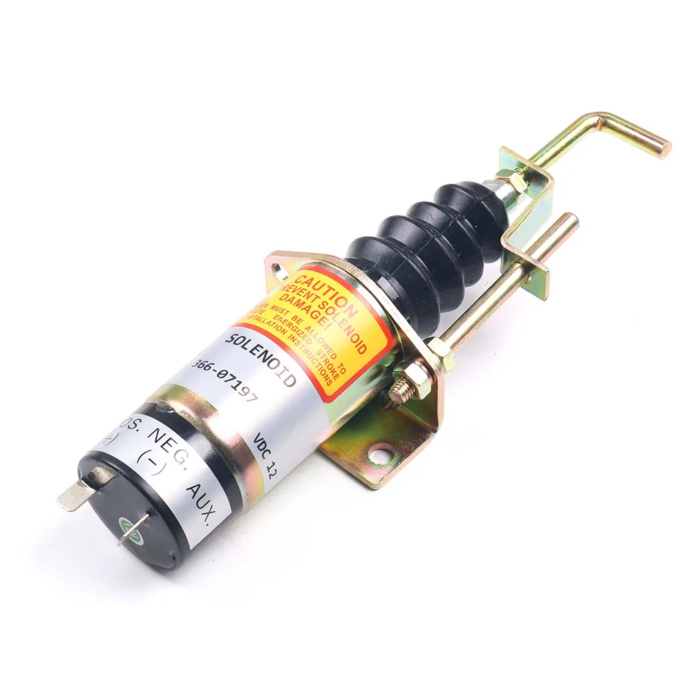 2 Year Warranty! Top Quality 12V Fuel Shut Off Solenoid Replace For Lister Petter Solenoid 366-07197 SA-3405-T