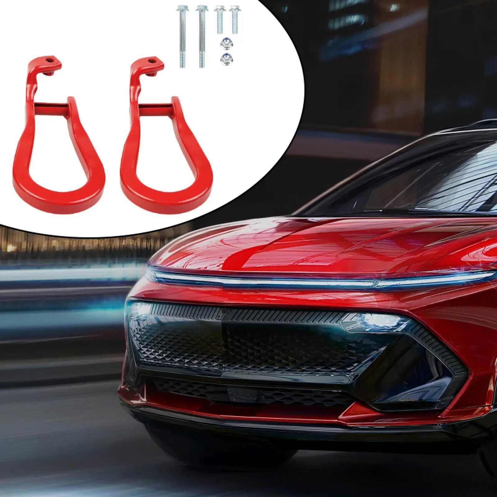 

Front Tow Hooks Directly Replacement Spare Parts Auto Accessories Professional