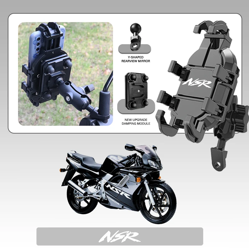 

High-Grade Mobile Phone Holder GPS Stand Bracket Motorcycle Accessories For Honda NSR NSR125 NSR250R NSR 125 250R Custom LOGO