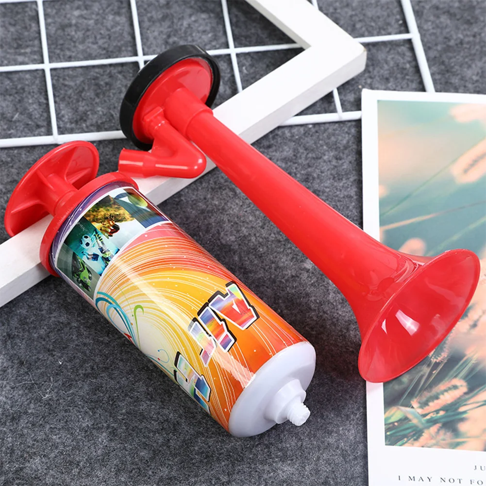 Soccer Game Horn with Loud Voice Soccer Air Cheering Horn Portable Air Pump Horn for Boating Sports Events Birthday Parties