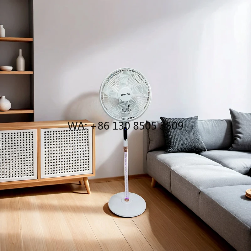 home-outdoor-16-inch-simple-fashion-design-solar-panel-charging-portable-floor-fan-with-colorful-lighting