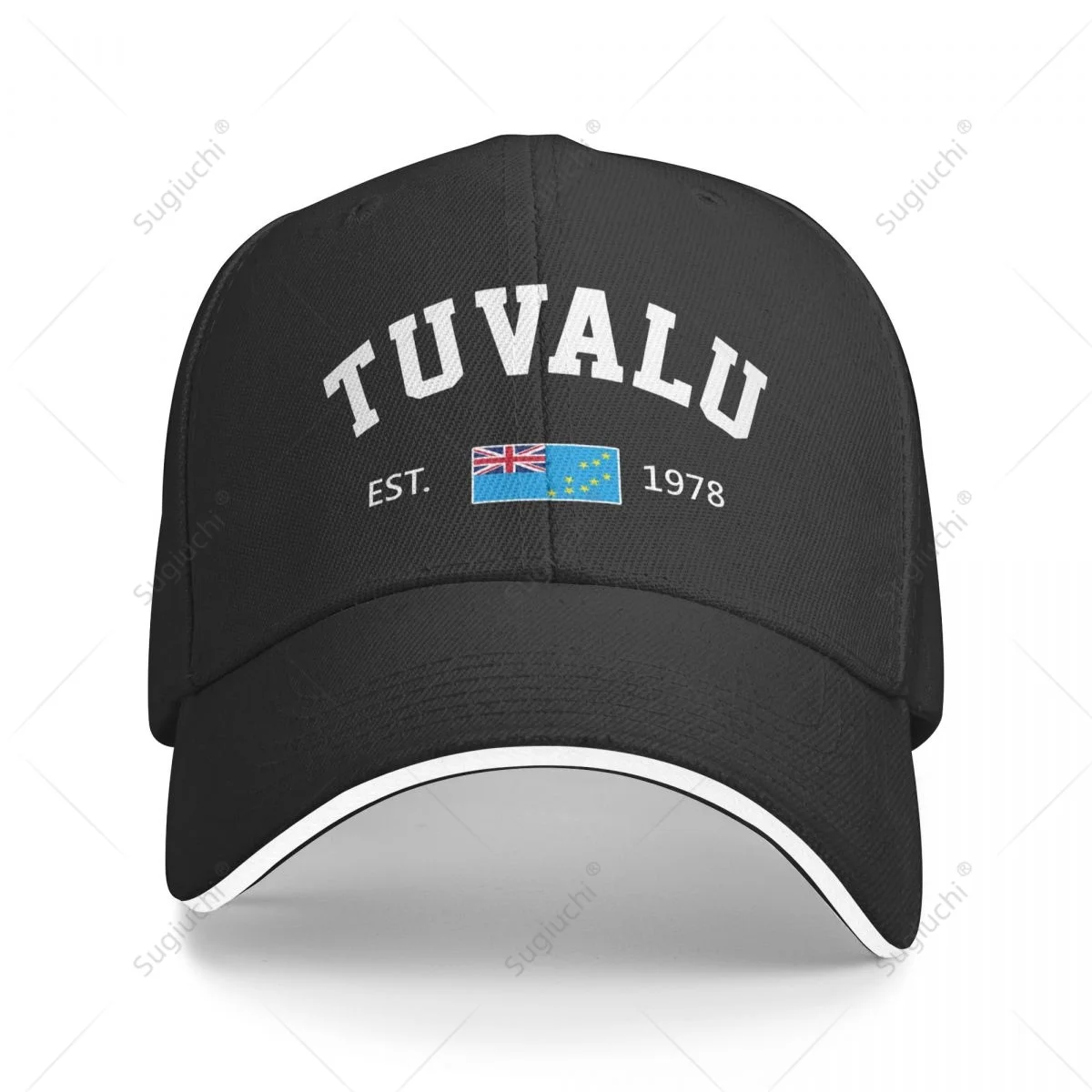 Baseball Cap Tuvalu EST.1978 Independence Day Men Women Unisex Hip Hop Sandwich Caps Snapback Golf Hat Fishing
