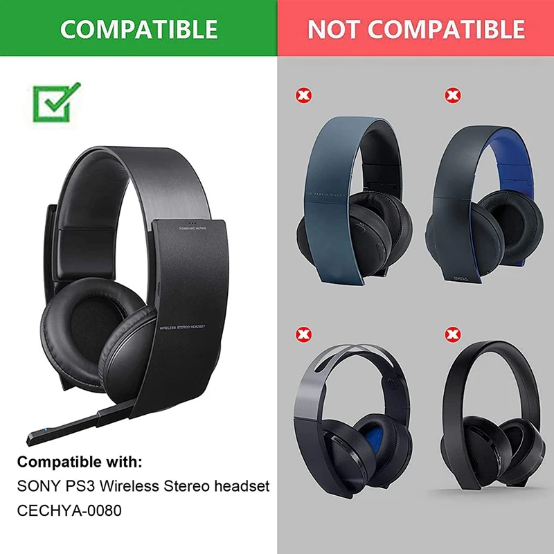 Ohr polster Kissen Stirnband Ersatzteile Zubehör für Sony PS3 PS4 Wireless CECHYA-0080 Stereo-Headset-Kopfhörer