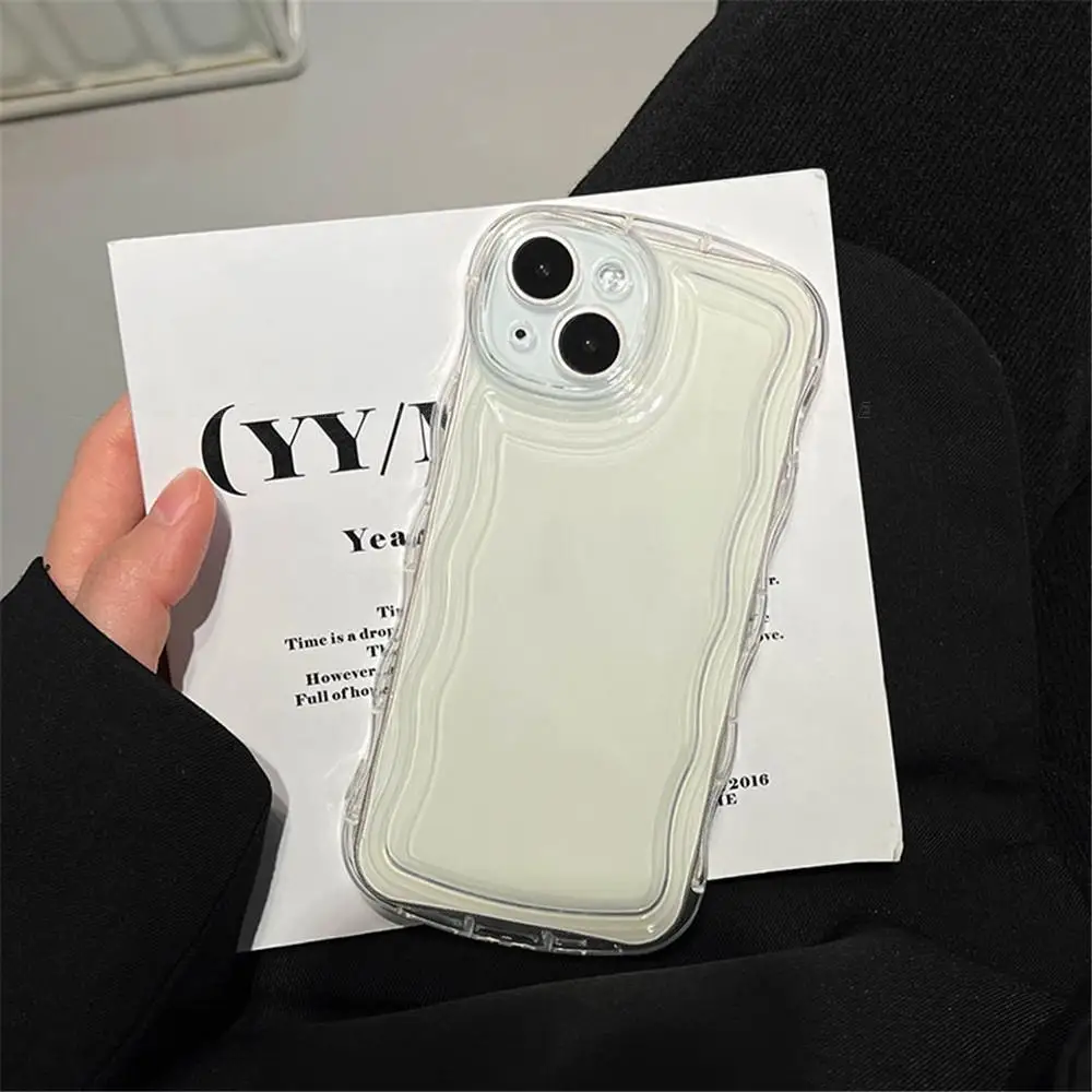 Coque arrière antichoc en TPU mince pour Xiaomi, coque de téléphone transparente, nar, vague bouclée, luxe, Mi 13 13T, 12X, 12T, 12S, 12 Lite, Ultra Pro