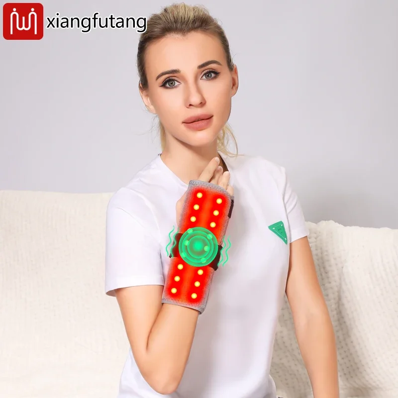 

Heated Wrist massager Brace,3-Gear Vibration & Timer,For Sports Recovery,Relieves Joint Pain, For Sports Fans & Office Workers