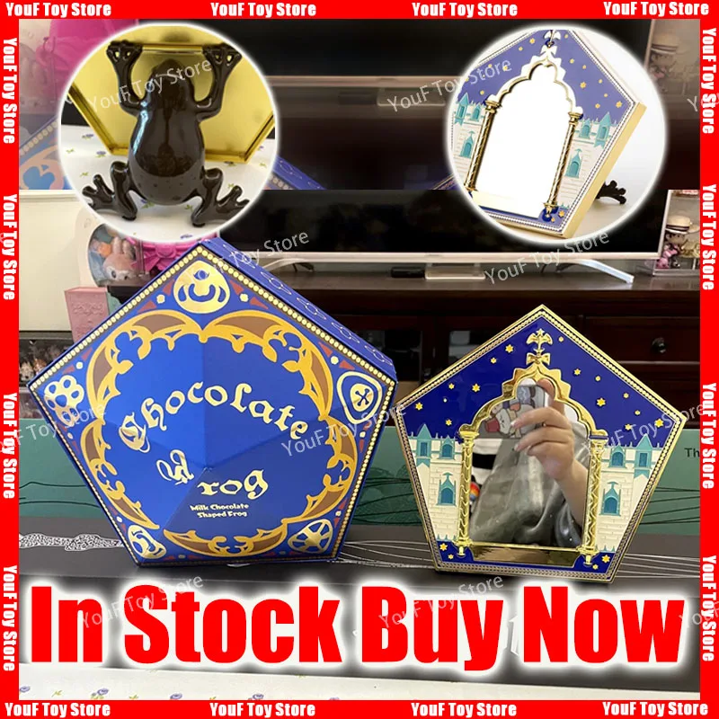 Original In Stock Harries Pottered Chocolate Frog Desktop Women'S Cosmetic Mirror Anime Peripheral Creative Fan Christmas Gift