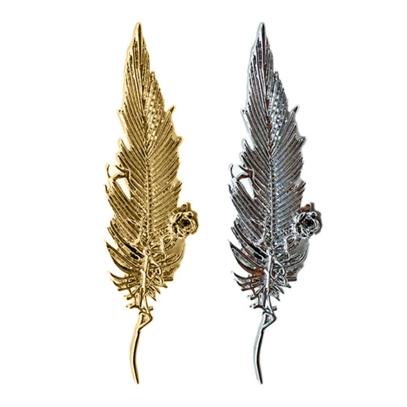 Beautiful Metal Down Brooch Flexible Traditional Addition Exemplary For Gifting Special Instances