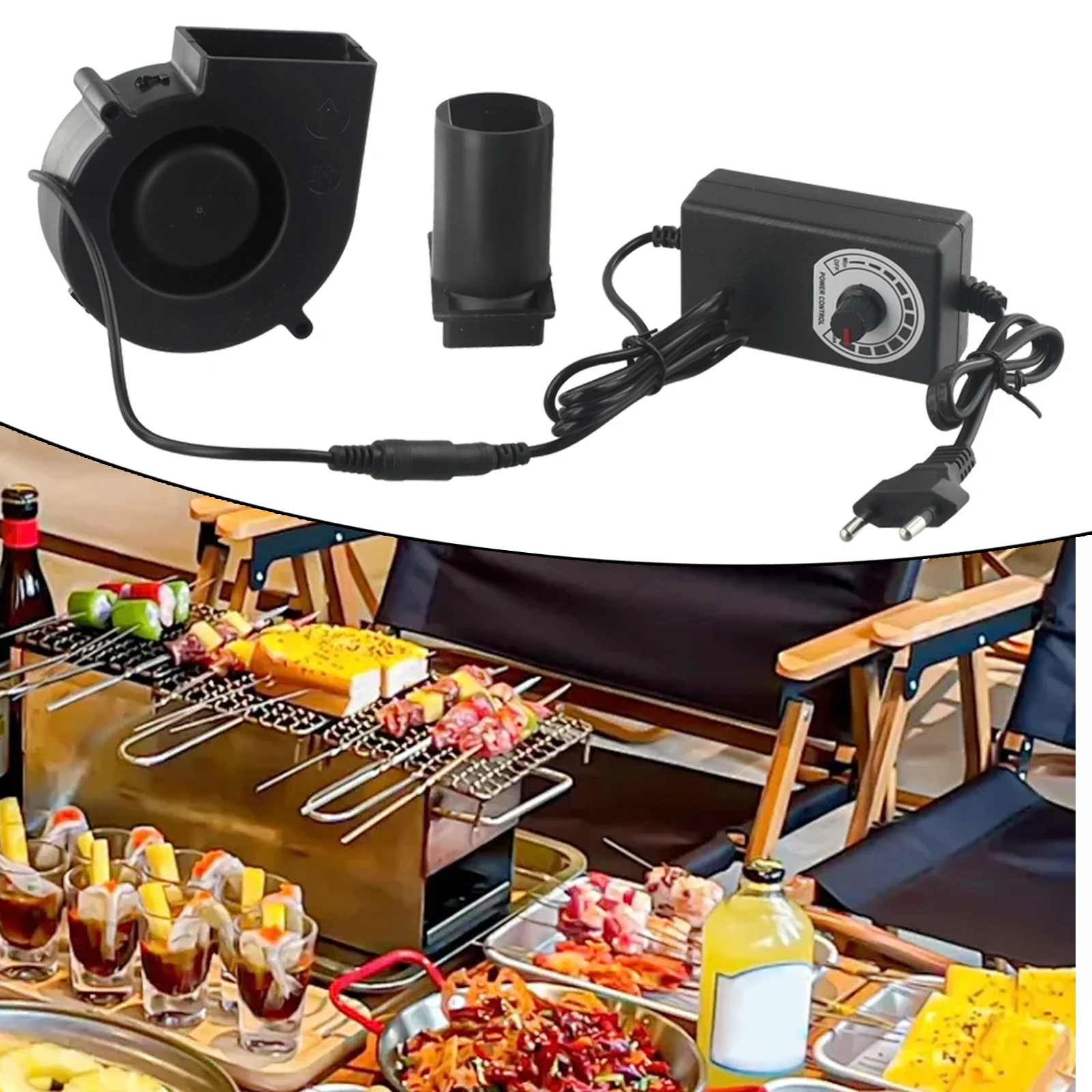 سرعة تحكم مروحة نفخ لمنفاخ سخان شواء 97 مللي متر AV خزانة قابل للتعديل مروحة نفخ لآلة السيارة المحمولة