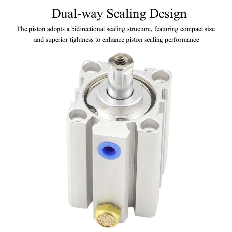 STA 20/25/32/40*5 10 15 20 25 30 35 40 45 50-S-B Single Acting Compact Pneumatic Cylinder Spring Extension High-quality Cylinder