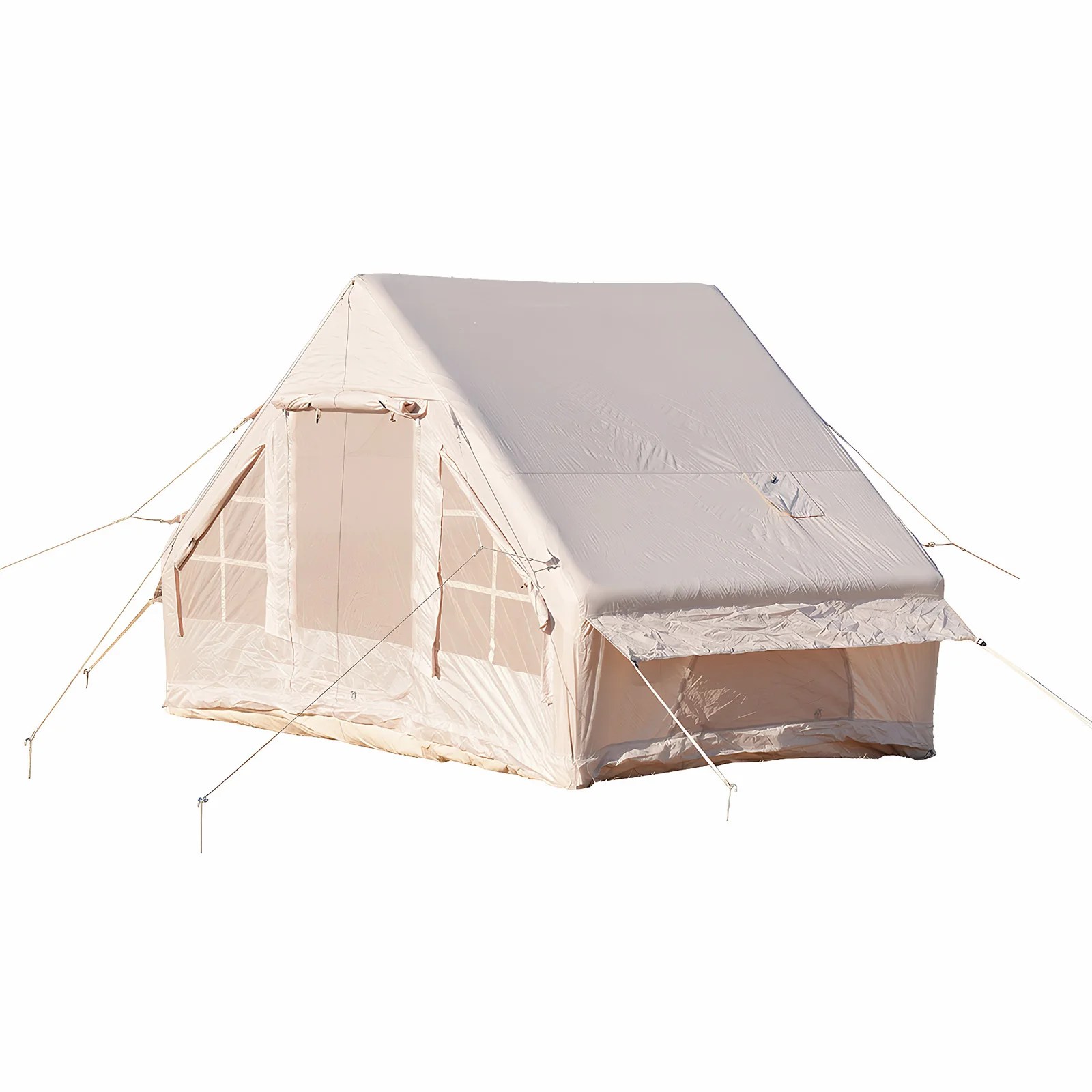 

Inflatable Camping Tent with Pump Large Family Tent Waterproof Oxford for Outdoors