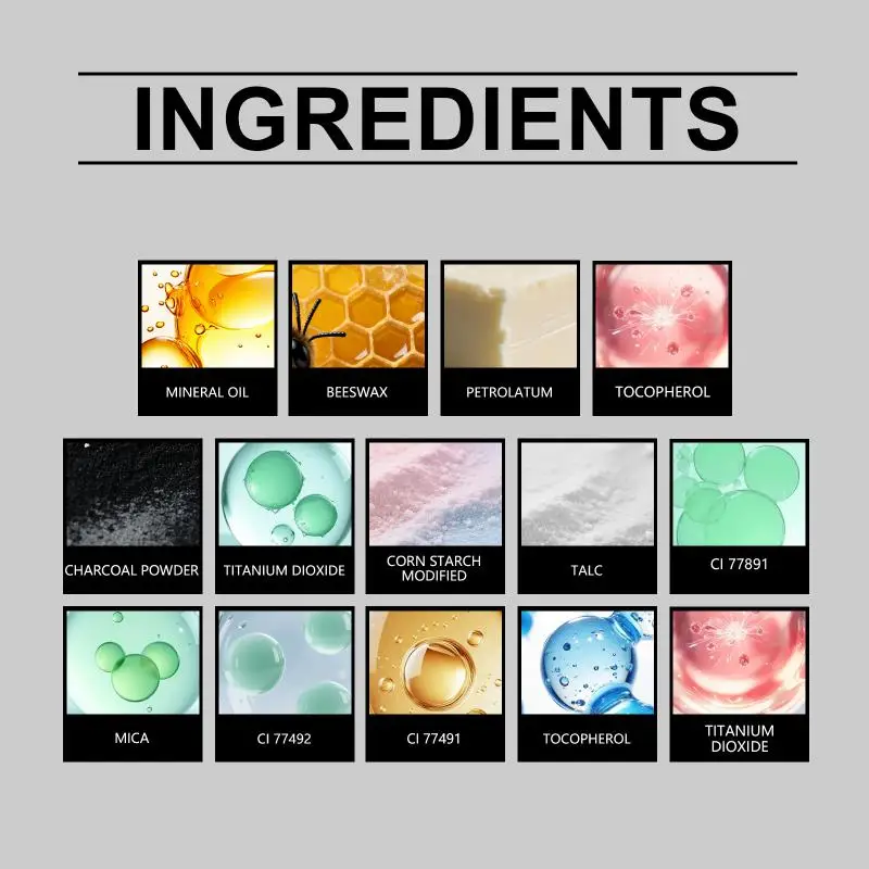 Eyebrow Powder Set Waterproof Long Lasting Color Rendering Grey Shade Natural Contour For Women Office School Party Makeup