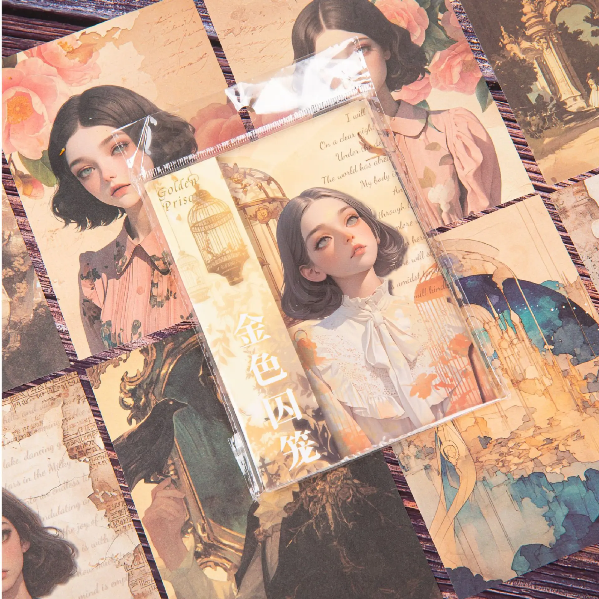 30 Pcs Movie Poster Character Vintage DIY Scrapbook Paper Supplies Aesthetic Paper Supplies Decorative Paper Material For Crafts