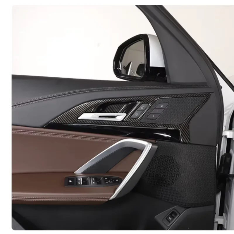 

4PCS Car Inner Door Handle Cover Door Bowl Frame Trim Sticker For BMW X1 2023-2024 Interior Decoration Accessories