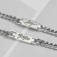 Kpop Group Team Leader Bang Chan Design Bracelet Chain logo Trendy letter Bracelets For Fans Approximately 18CM in lengh 5