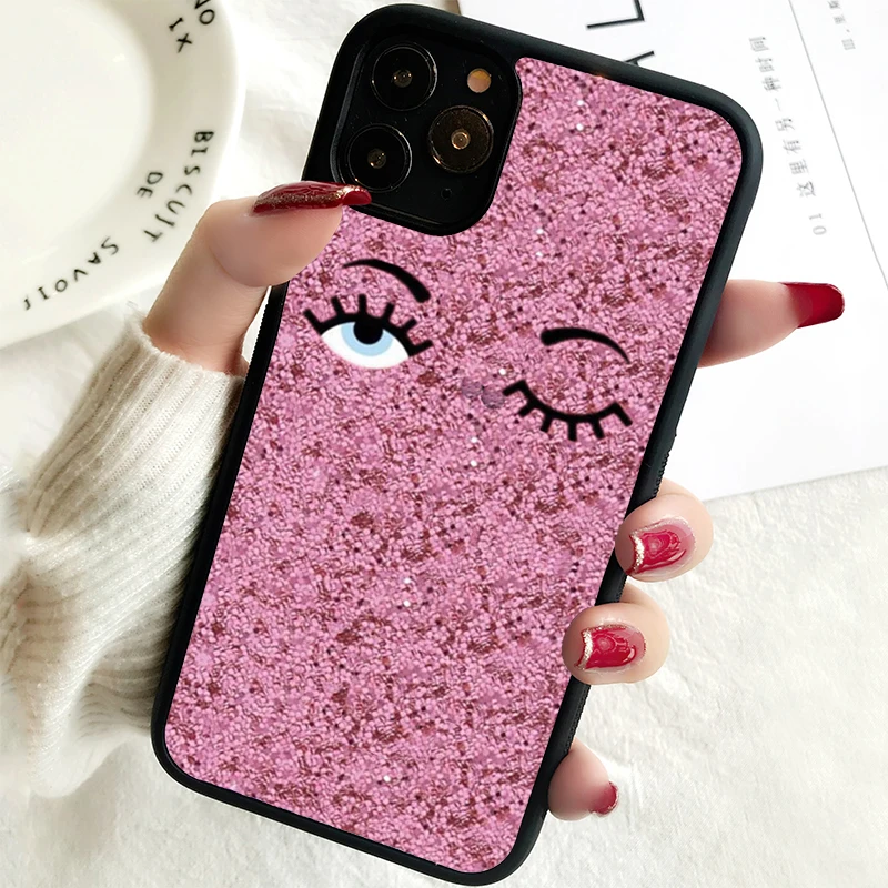 5 5S SE 2020 Phone Cover Case for iPhone 6 6S 7 8 PLUS X XS XR 11 12 13 MINI 14 PRO MAX Rubber Fashion Chiara Ferragni Eyes