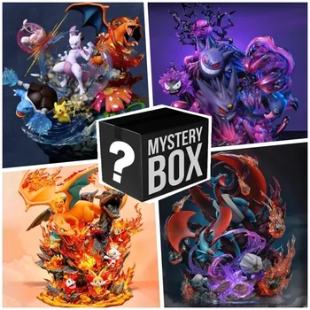 Pokémon Anime Figure Blind Mystery Box Pikachu Charizard Gengar 10-30cm Figuras Grandes La Mejor Caja Sorpresa