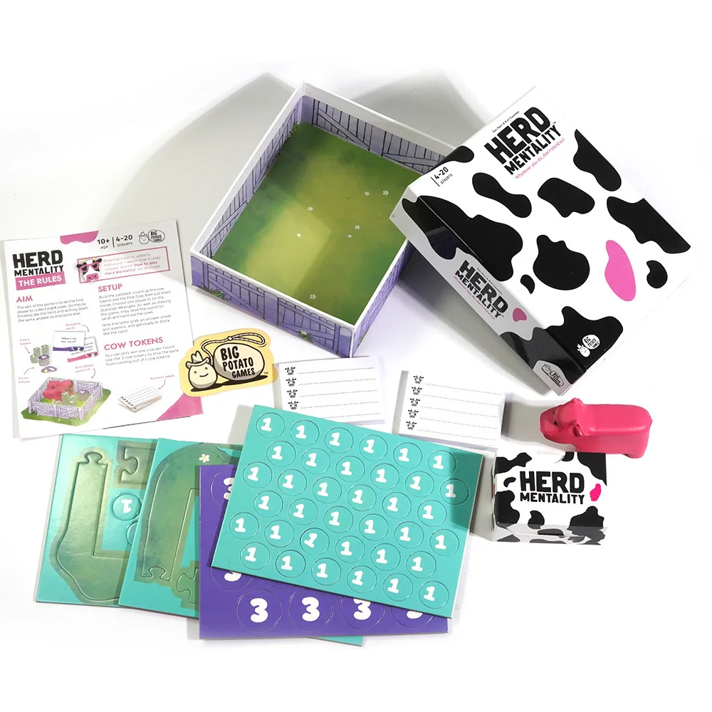 Herd Mentality Board Game The Udderly Hilarious Party Game Fun For The Whole Family