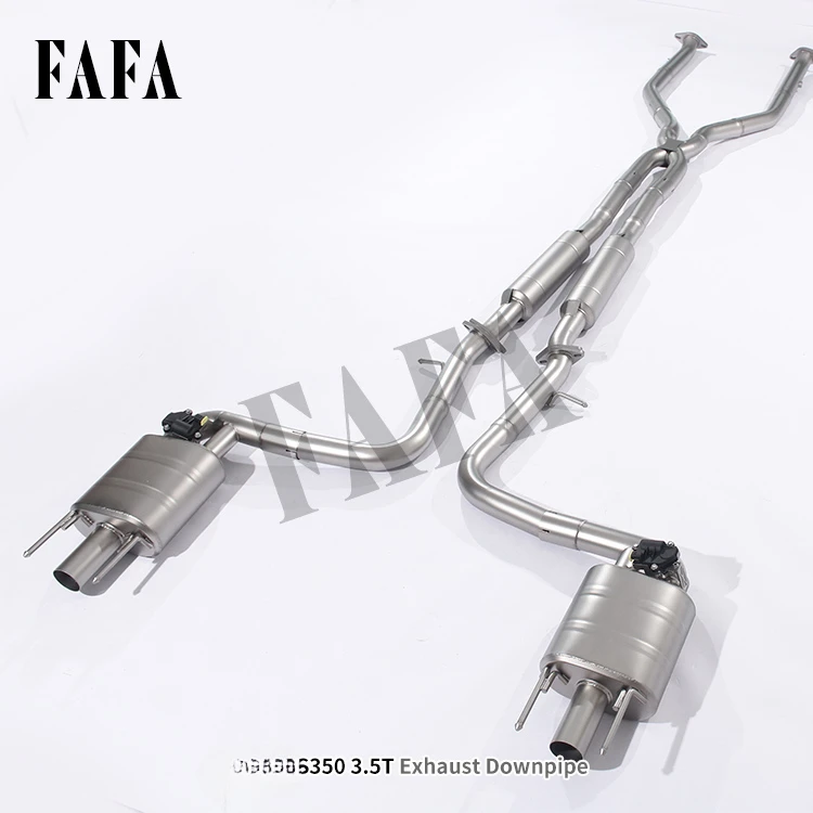 For Lexus IS350 3.5L Exhaust System Front Middle and Tail Electric Valve High Performance Cat Back Exhaust Pipe Muffler