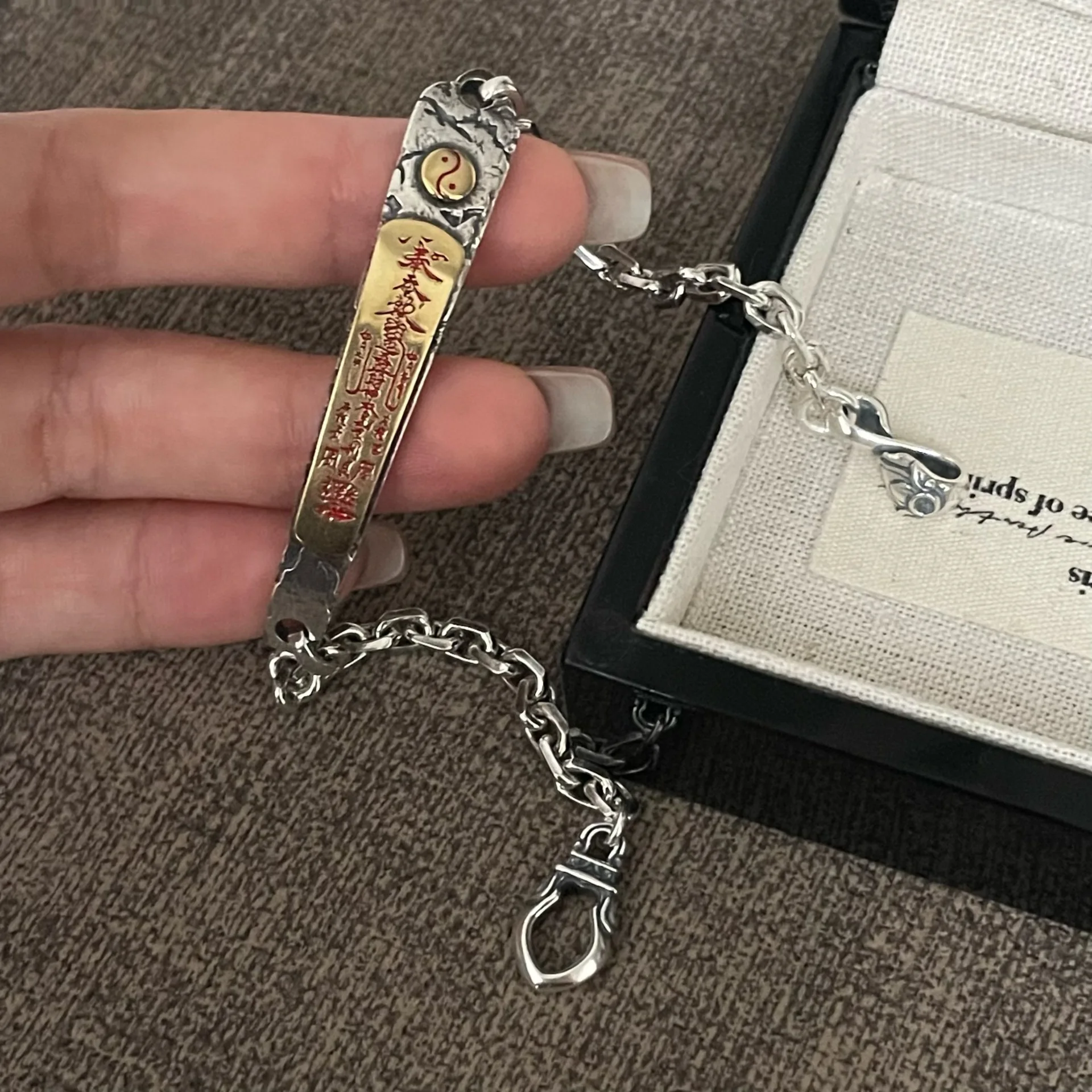 New China-Chic Heavy Industry Wulu Fortune Charm Bracelet Retro Vintage Tibetan Style Personalized Fashion Senior Jewelry