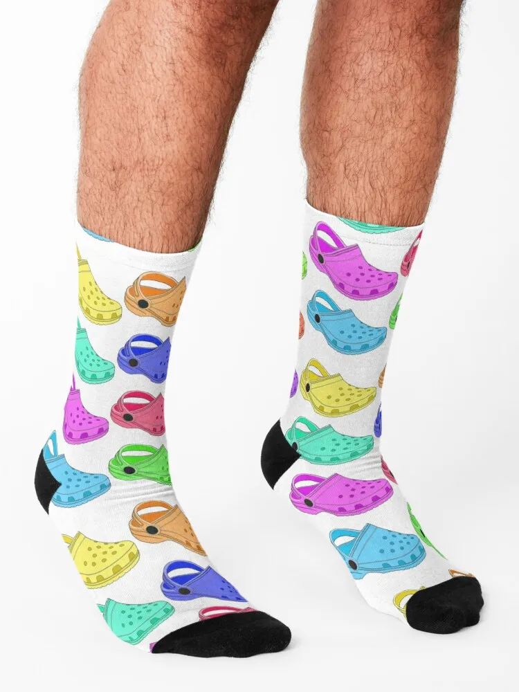 Crocs Socks colored funny sock cotton man Socks For Women Men's