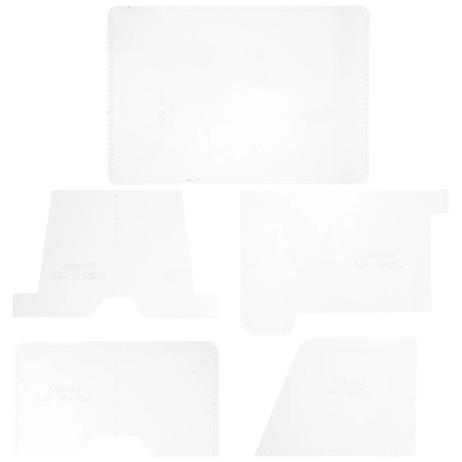 

1Set Acrylic Card Holder Template Pattern Stencil DIY Craft Tool for Passport Wallet Making Multi-Use Reusable Design