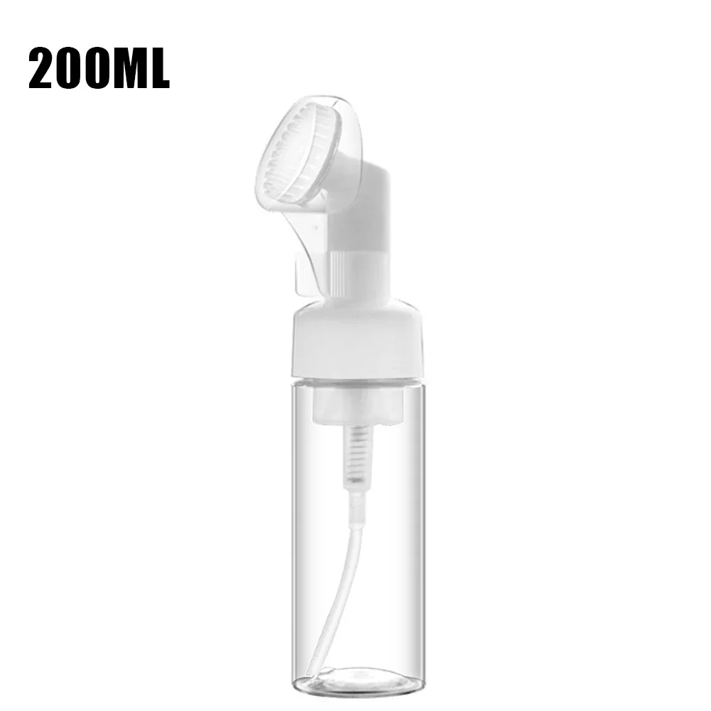 Mousse Liquid Dispenser Sparkling Bottle Cleanser Clean Plastic Portable Shiny Transparent Home Massage Brush Head