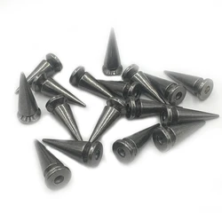 100sets 24mm Black Spots Tree Spikes Rivet Studs Punk Spikes ScrewBack Leather Craft Punk Jewelry Making Findings Leather Spike